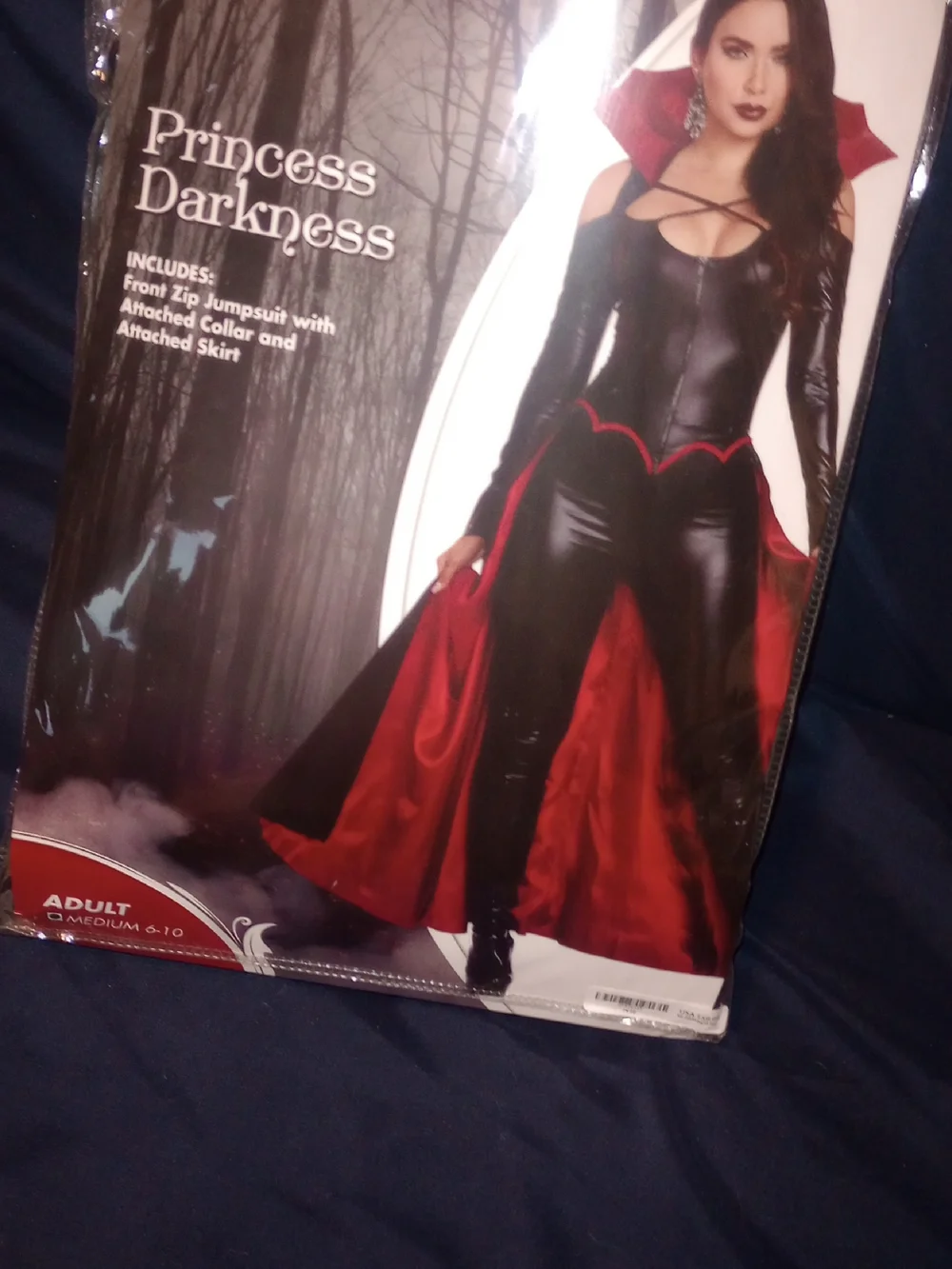 Spirit Princess Darkness Black and Red Jumpsuit Costume - Picture 4 of 7